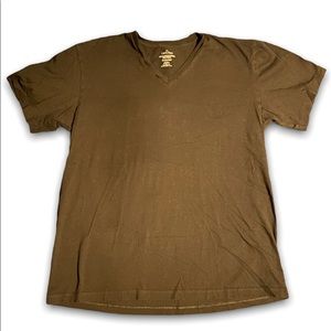 Calvin Klein Black soft cotton V-neck t-shirt (Size-L)